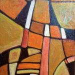ABSTRACT IN AUTUMN COLOURS - SOLD