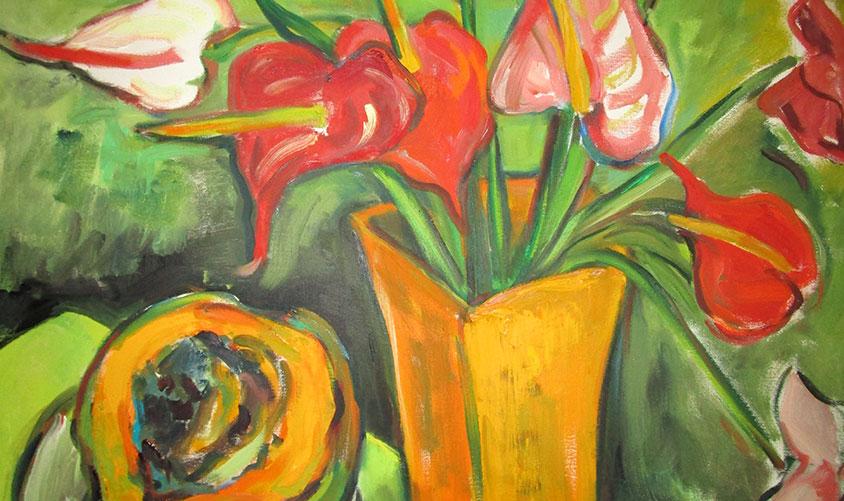Irma Stern - Still Life with Anthuriums - For Sale
